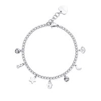 Bracciale Sagapo Donna Message in Acciaio Cristallo SSG12